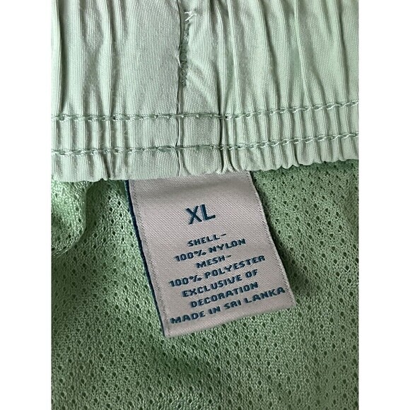 Carribean Swimwear Mint Green Mesh Lined Swim Shorts XL nylon 90s Y2k - Picture 7 of 11